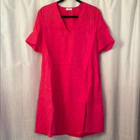 chinese dress ladies Riani T Blue Midi Linen Dress 246890 2272 411  Izzi of Baslow